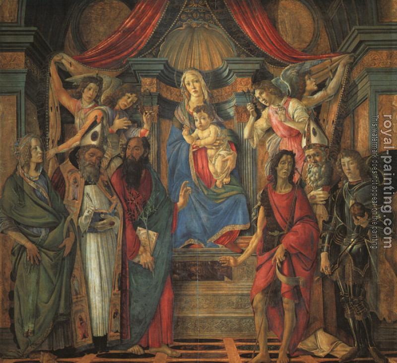 Sandro Botticelli : San Barnaba Altarpiece (Madonna Enthroned with Saints)